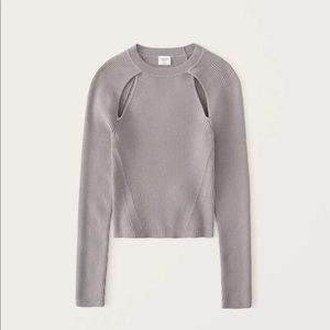 Abercrombie Collar Bone Cutout Knit Top